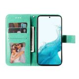 Peňaženkové kožené puzdro 7-PETAL na Samsung Galaxy S23 Plus 5G – Zelená