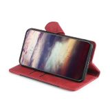 Peňaženkové kožené puzdro SKIN FEEL na Samsung Galaxy A04s – Červená