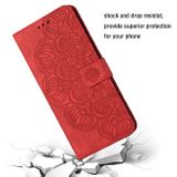 Peňaženkové kožené puzdro MANDALA na Xiaomi Redmi A1 – Červená
