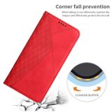 Peňaženkové kožené puzdro DIAMOND na Samsung Galaxy S23 5G – Červená