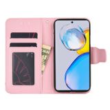 Peňaženkové kožené puzdro CRYSTAL na Samsung Galaxy A04s – Ružová