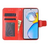 Peňaženkové kožené puzdro CRYSTAL na Samsung Galaxy A04s – Červená