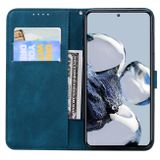 Peňaženkové kožené puzdro RETRO na Xiaomi 12T / 12T Pro – Modrá