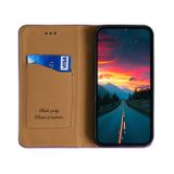 Peňaženkové kožené puzdro GRID na Samsung Galaxy A04s – Fialová