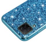 Gumený Glitter kryt na Huawei P40 Lite - Čierny