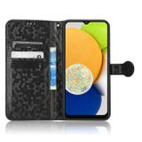 Peňaženkové kožené puzdro HONEYCOMB na Samsung Galaxy A03 – Čierna