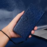 Peňaženkové kožené puzdro HONEYCOMB na Samsung Galaxy A03 – Modrá