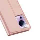 Peňaženkové kožené puzdro DUX DUCIS na Xiaomi 12 Lite – Ružovozlatá