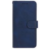 Peňaženkové kožené puzdro LEATHER na Samsung Galaxy A54 5G – Modrá