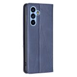 Peňaženkové kožené puzdro PRISMATIC na Samsung Galaxy A54 5G – Modrá
