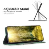 Peňaženkové kožené puzdro BLOCK na Samsung Galaxy A54 5G – Zelená