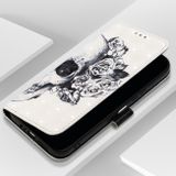 Peňaženkové 3D puzdro PAINTING na Samsung Galaxy A14 4G/5G - Lebka