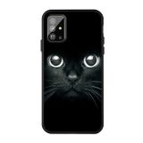 Gumený kryt na Samsung Galaxy S20+ Pattern Printing Embossment - Whiskered cat