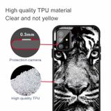 Gumený kryt na Samsung Galaxy S20 Ultra - Pattern Printing Embossment - Biely tiger