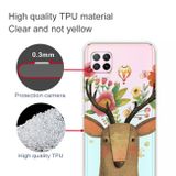 Gumený kryt na Huawei P40 Lite - Shockproof Painted Transparent -Flower Deer