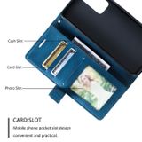 Peňaženkové kožené puzdro SKIN na Xiaomi 12 Lite – Modrá