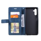 Peňaženkové kožené puzdro SPLICING na Samsung Galaxy A14 4G/5G – Modrá