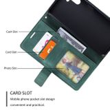 Peňaženkové kožené puzdro SPLICING na Samsung Galaxy A14 4G/5G – Zelená