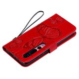 Peňaženkové 3D puzdro na Xiaomi Mi 10/Mi10 Pro - Červený