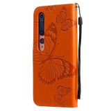Peňaženkové 3D puzdro na Xiaomi Mi 10/Mi10 Pro - Oranžový