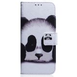 Peňaženkové kožené puzdro na Oppo A17 - Panda