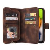 Multifunkčné peňaženkové puzdro na váš Samsung Galaxy A03 - Hnedá