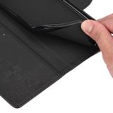 Peňaženkové kožené puzdro BUTTERFLY na Samsung Galaxy A54 5G – Čierna