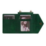 Peňaženkové kožené puzdro N.BEKUS Zipper na Samsung Galaxy Z Flip4 - Zelená