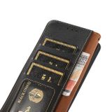 Peňaženkové kožené puzdro KHAZNEH na Samsung Galaxy A54 5G – Čierna