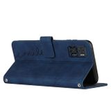 Peňaženkové kožené puzdro Smile Writing na Moto E22 - Modrá