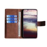 Peňaženkové kožené puzdro CROCODILE na Samsung Galaxy S23 5G – Hnedá