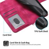Peňaženkové kožené puzdro WALLET na Xiaomi 13 – Vínovo červená
