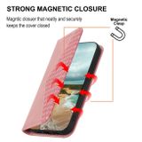 Peňaženkové puzdro Cubic Magnetic na Xiaomi 13 Pro - Ružovo zlatá