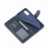 Peňaženkové kožené puzdro LC.IMEEKE na Oppo A17 - Modrá