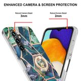 Gumený kryt SPLICING na Samsung Galaxy A14 4G/5G - Modrozelená