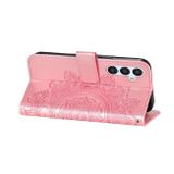 Peňaženkové kožené puzdro 7-PETAL na Samsung Galaxy A34 5G – Ružovozlatá