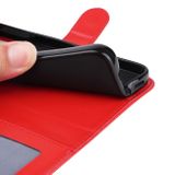Peňaženkové kožené puzdro SUNFLOWER na Samsung Galaxy A34 5G – Červená