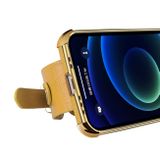Peňaženkové kožené puzdro ELECTROPLATING na Samsung Galaxy S23 5G – Zelená