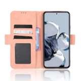 Peňaženkové kožené puzdro CALF na Xiaomi 12T / 12T Pro – Ružová