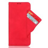 Peňaženkové kožené puzdro CALF na Xiaomi 12T / 12T Pro – Červená