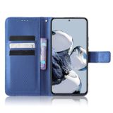 Peňaženkové kožené puzdro TEXTURE na Xiaomi 12T / 12T Pro – Modrá