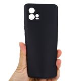 Gumený kryt Pure Color na Motorola Moto G72 - Čierna