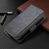 Peňaženkové kožené puzdro na Samsung Galaxy A30 - Šedý