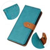 Peňaženkové kožené puzdro Floral na Motorola Edge 40 Pro - Modrá