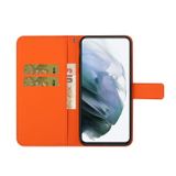 Peňaženkové kožené puzdro ETHNIC na Samsung Galaxy A54 5G – Oranžová