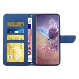 Peňaženkové kožené puzdro EMBOSSED na Samsung Galaxy A34 5G – Modrá