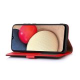 Peňaženkové kožené puzdro KHAZNEH Litchi na Xiaomi 14 - Červená