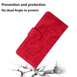 Peňaženkové kožené puzdro TIGER na Samsung Galaxy A54 5G – Červená