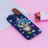 Gumený 3D kryt na Xiaomi Redmi 8 - Blue Owl