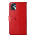Peňaženkové kožené puzdro Y-shaped na Motorola Moto G13 / G23 / G53 5G - Červená